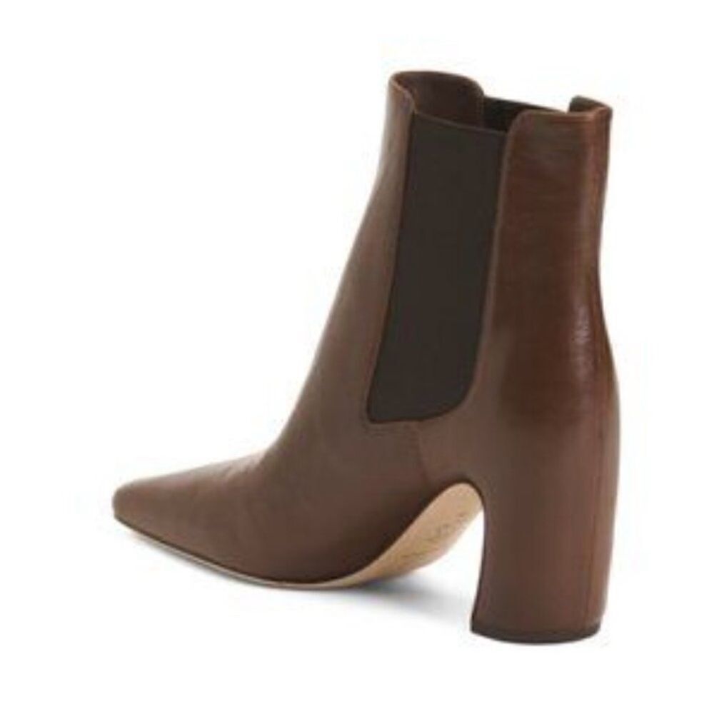 NEW TORY BURCH Coco Brown/ Dark Leather Banana Chelsea Boots 6.5 $578 - Picture 3 of 11